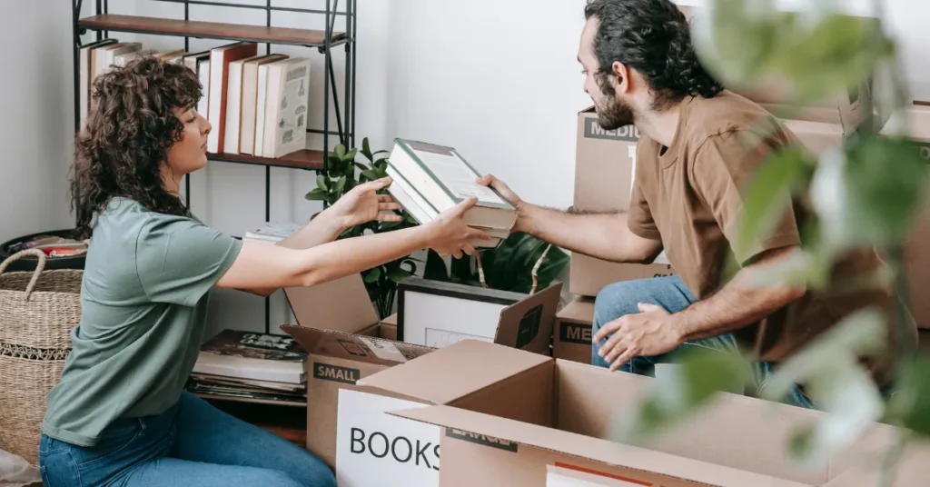 how to pack books for a move